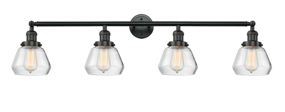 Fulton - 4 Light - 43 inch - Matte Black - Adjustable Bath Vanity Light
