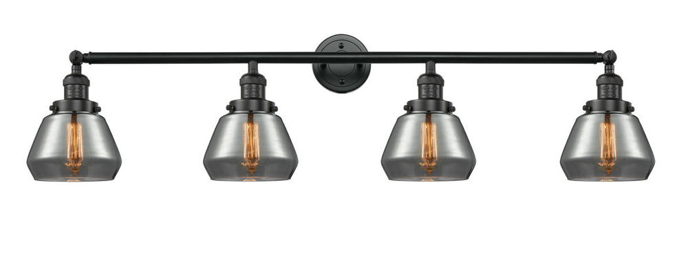 Fulton - 4 Light - 43 inch - Matte Black - Adjustable Bath Vanity Light
