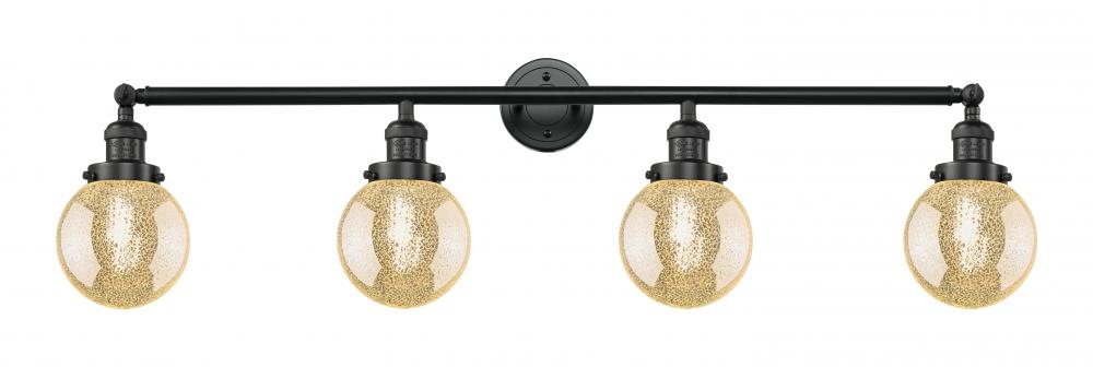 Beacon - 4 Light - 42 inch - Matte Black - Adjustable Bath Vanity Light