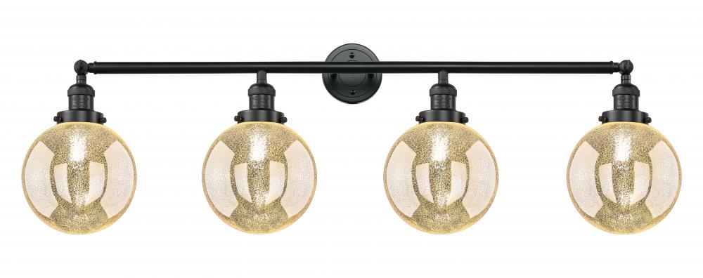 Beacon - 4 Light - 44 inch - Matte Black - Adjustable Bath Vanity Light