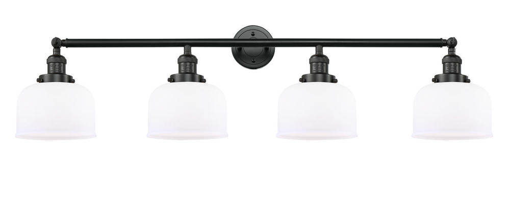 Bell - 4 Light - 44 inch - Matte Black - Adjustable Bath Vanity Light