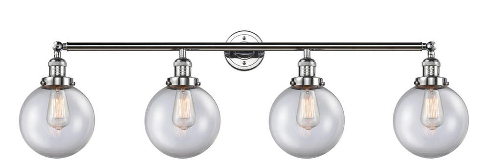 Beacon - 4 Light - 44 inch - Polished Chrome - Adjustable Bath Vanity Light