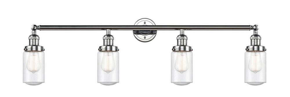 Dover - 4 Light - 43 inch - Polished Chrome - Adjustable Bath Vanity Light