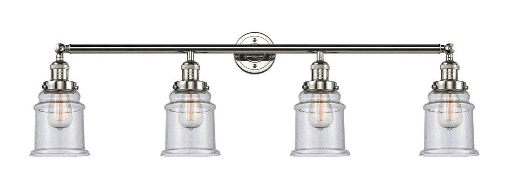 Canton - 4 Light - 42 inch - Polished Nickel - Adjustable Bath Vanity Light