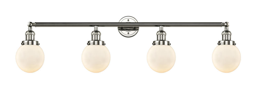 Beacon - 4 Light - 42 inch - Polished Nickel - Adjustable Bath Vanity Light