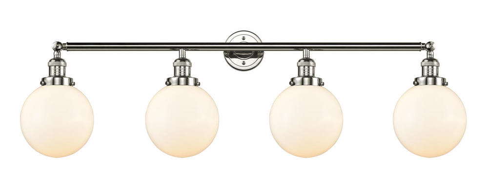 Beacon - 4 Light - 44 inch - Polished Nickel - Adjustable Bath Vanity Light