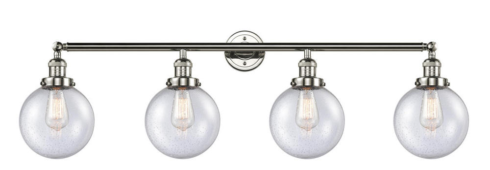 Beacon - 4 Light - 44 inch - Polished Nickel - Adjustable Bath Vanity Light