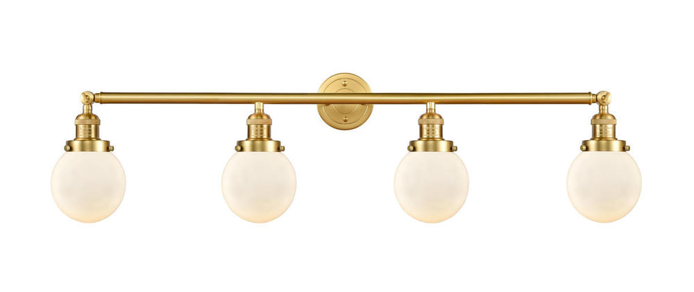 Beacon - 4 Light - 42 inch - Satin Gold - Adjustable Bath Vanity Light