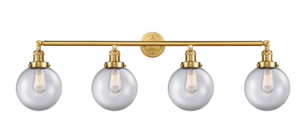 Beacon - 4 Light - 44 inch - Satin Gold - Adjustable Bath Vanity Light