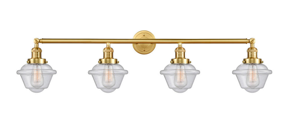 Oxford - 4 Light - 46 inch - Satin Gold - Adjustable Bath Vanity Light