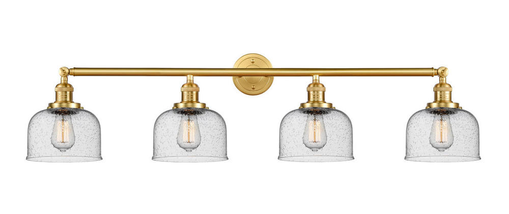 Bell - 4 Light - 44 inch - Satin Gold - Adjustable Bath Vanity Light