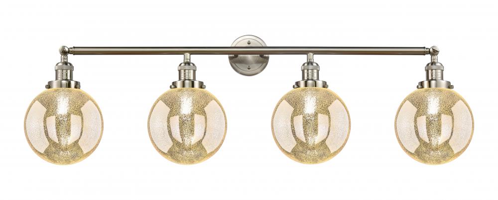 Beacon - 4 Light - 44 inch - Brushed Satin Nickel - Adjustable Bath Vanity Light