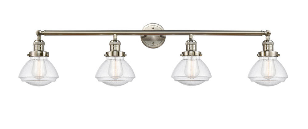 Olean - 4 Light - 43 inch - Brushed Satin Nickel - Adjustable Bath Vanity Light