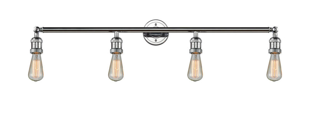 Bare Bulb - 4 Light - 42 inch - Polished Chrome - Adjustable Bath Vanity Light