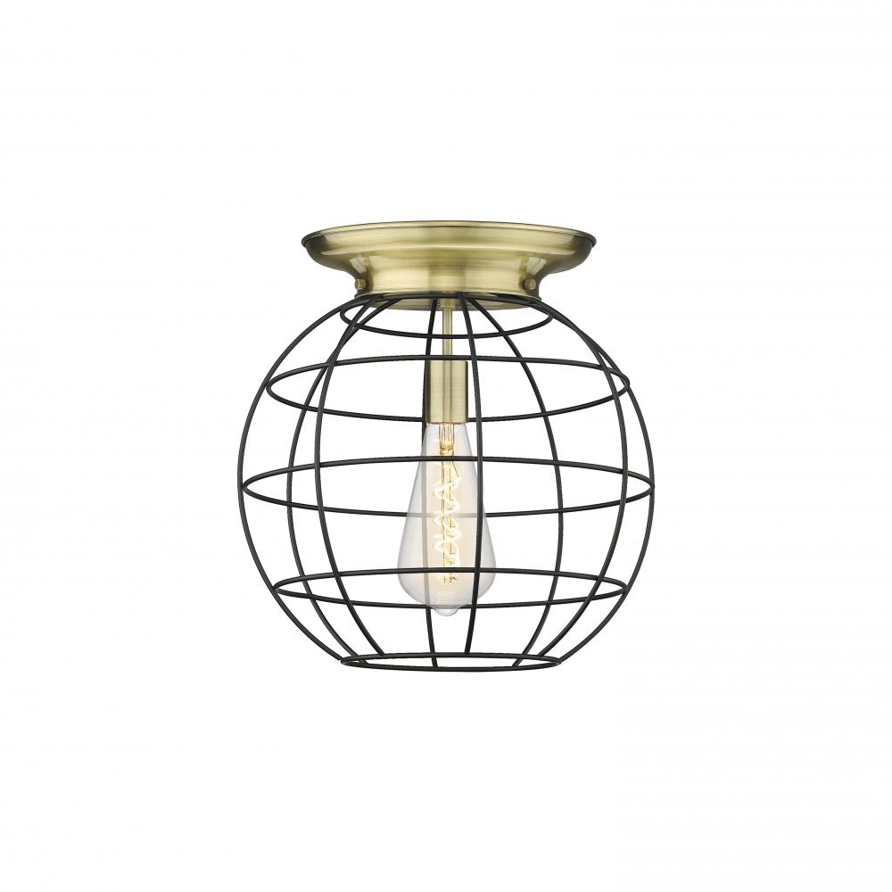 Beacon - 1 Light - 16 inch - Antique Brass - Flush Mount