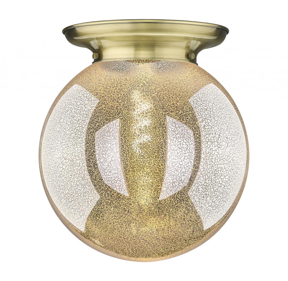 Beacon - 1 Light - 14 inch - Antique Brass - Flush Mount