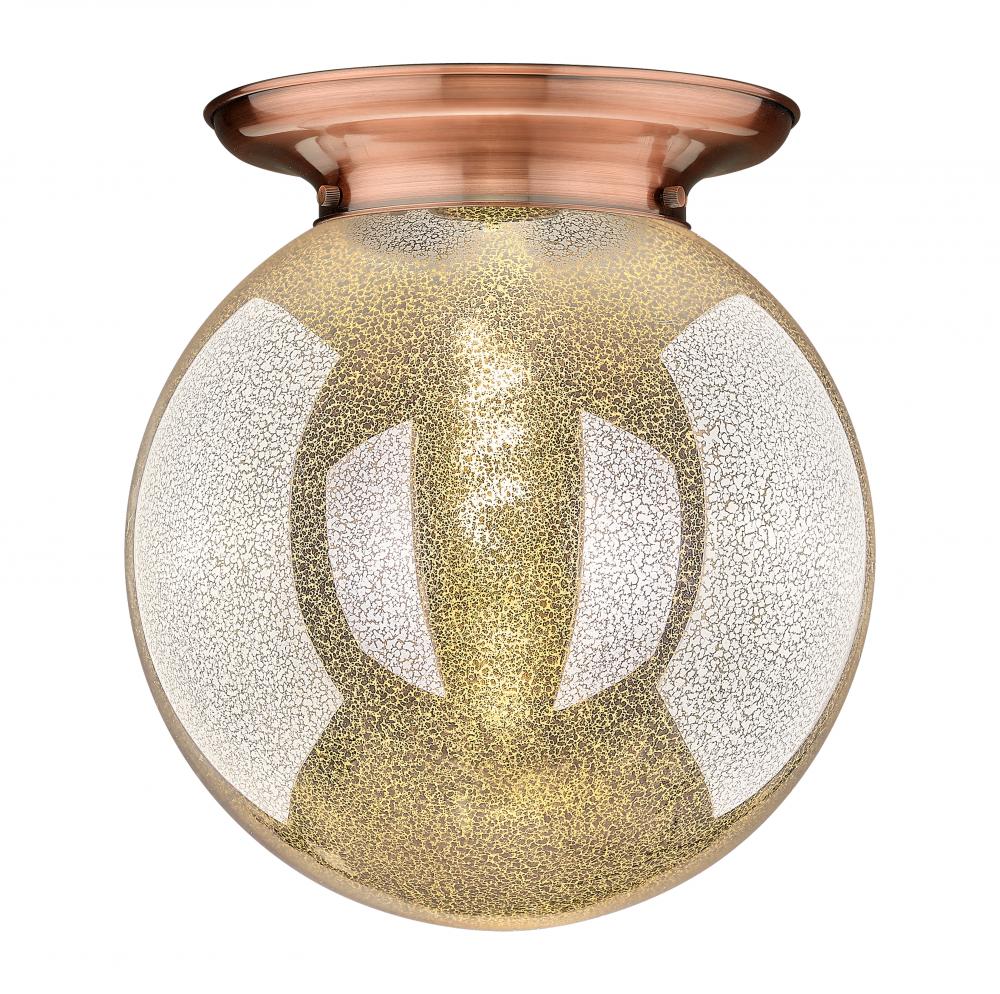 Beacon - 1 Light - 14 inch - Antique Copper - Flush Mount