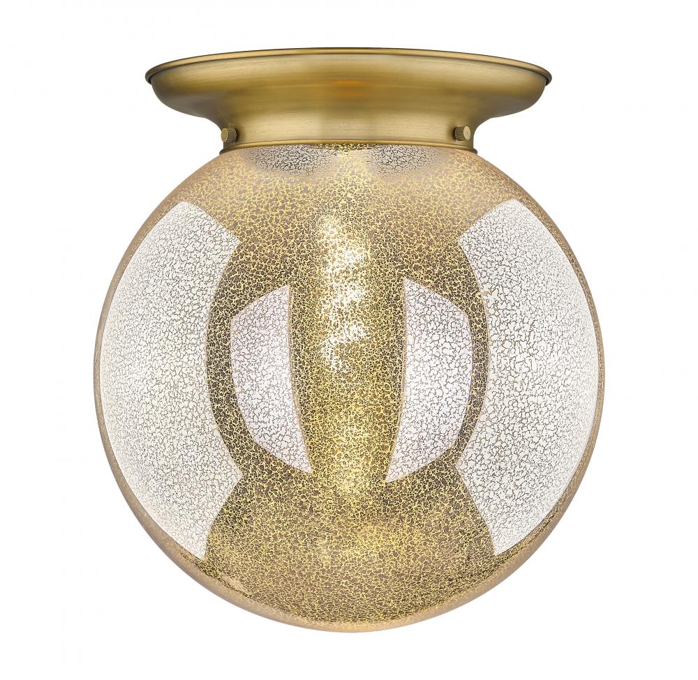 Beacon - 1 Light - 14 inch - Brushed Brass - Flush Mount