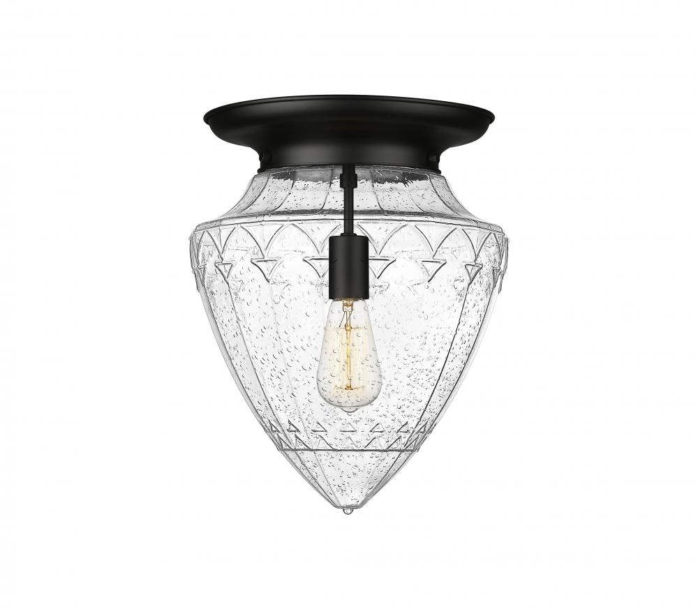 Beacon - 1 Light - 14 inch - Matte Black - Flush Mount