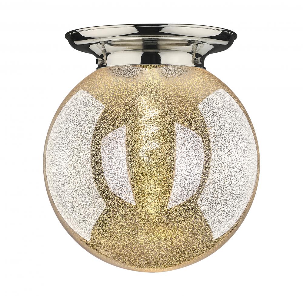 Beacon - 1 Light - 14 inch - Polished Nickel - Flush Mount