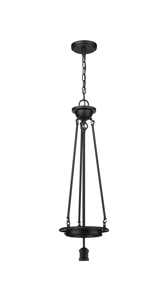Beacon - 1 Light - Matte Black - Chain Hung - Pendant