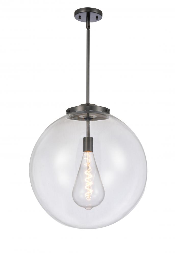 Beacon - 1 Light - 18 inch - Matte Black - Stem Hung - Pendant