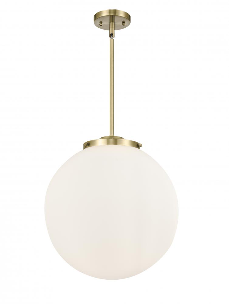 Beacon - 3 Light - 16 inch - Antique Brass - Stem hung - Pendant