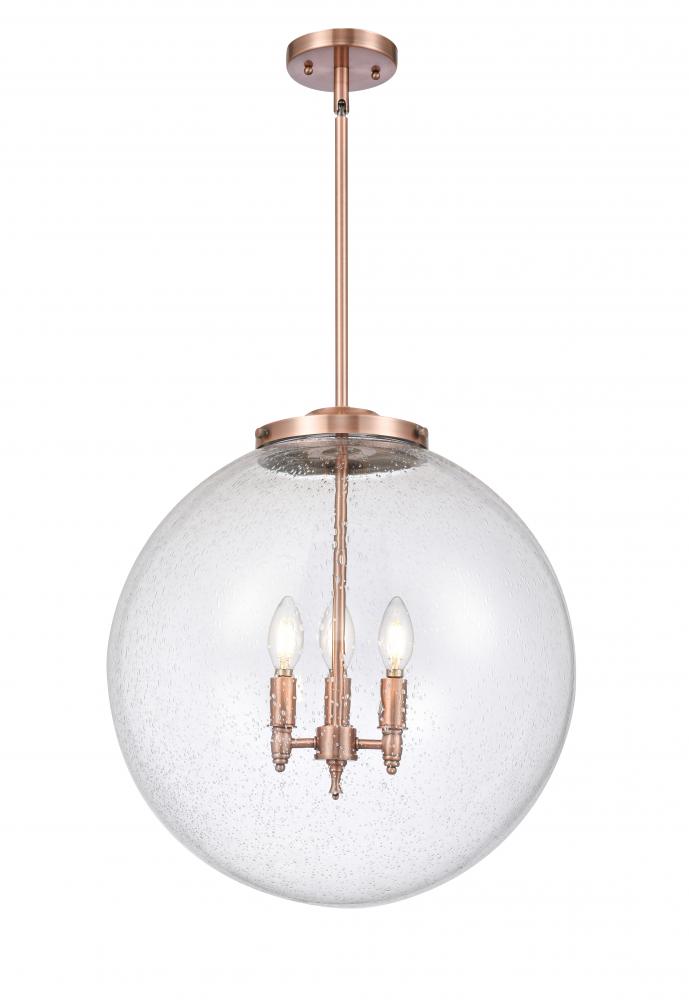 Beacon - 3 Light - 18 inch - Antique Copper - Stem hung - Pendant