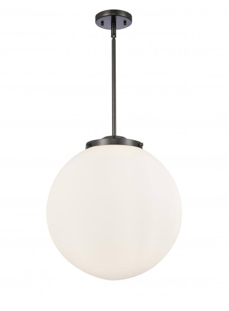 Beacon - 3 Light - 16 inch - Matte Black - Stem hung - Pendant