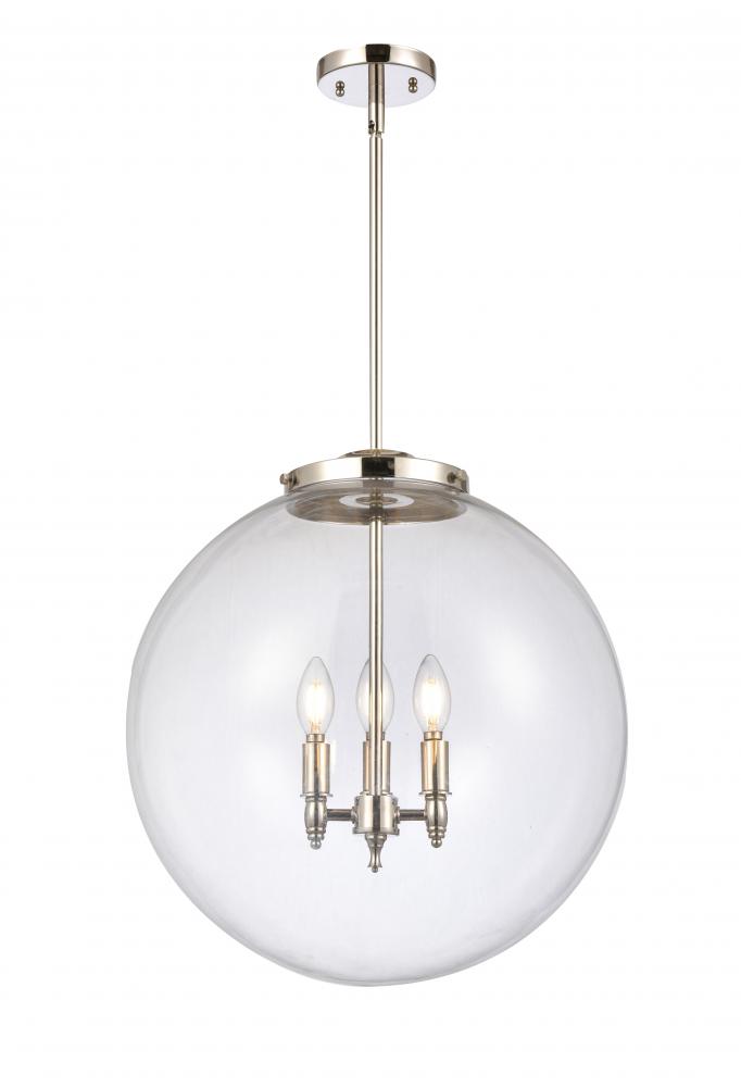 Beacon - 3 Light - 18 inch - Polished Nickel - Stem hung - Pendant