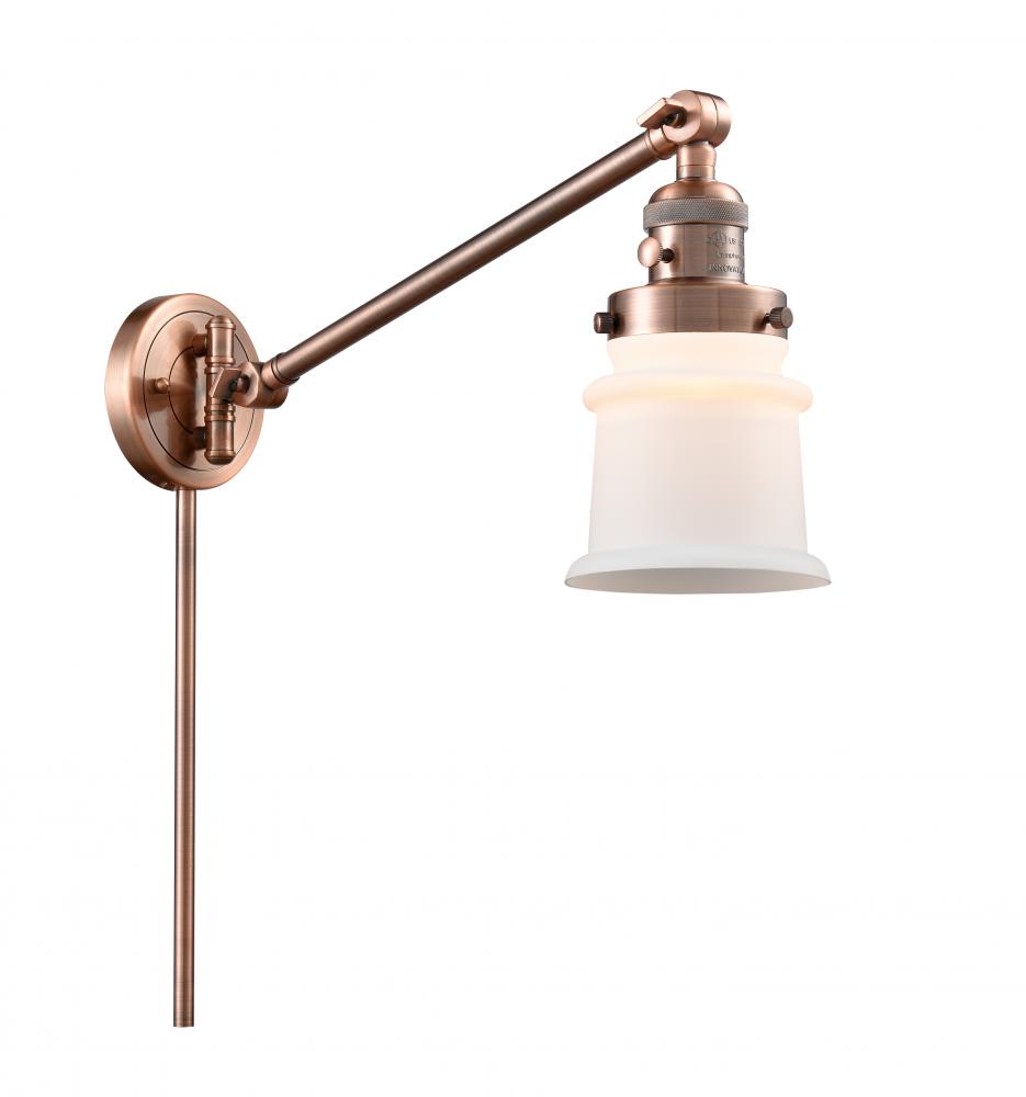 Canton - 1 Light - 8 inch - Antique Copper -Adjustable Swing Arm