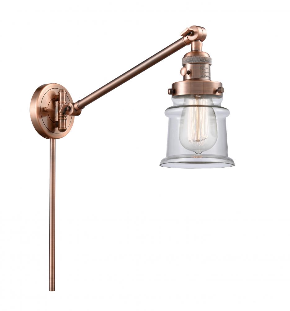 Canton - 1 Light - 8 inch - Antique Copper -Adjustable Swing Arm