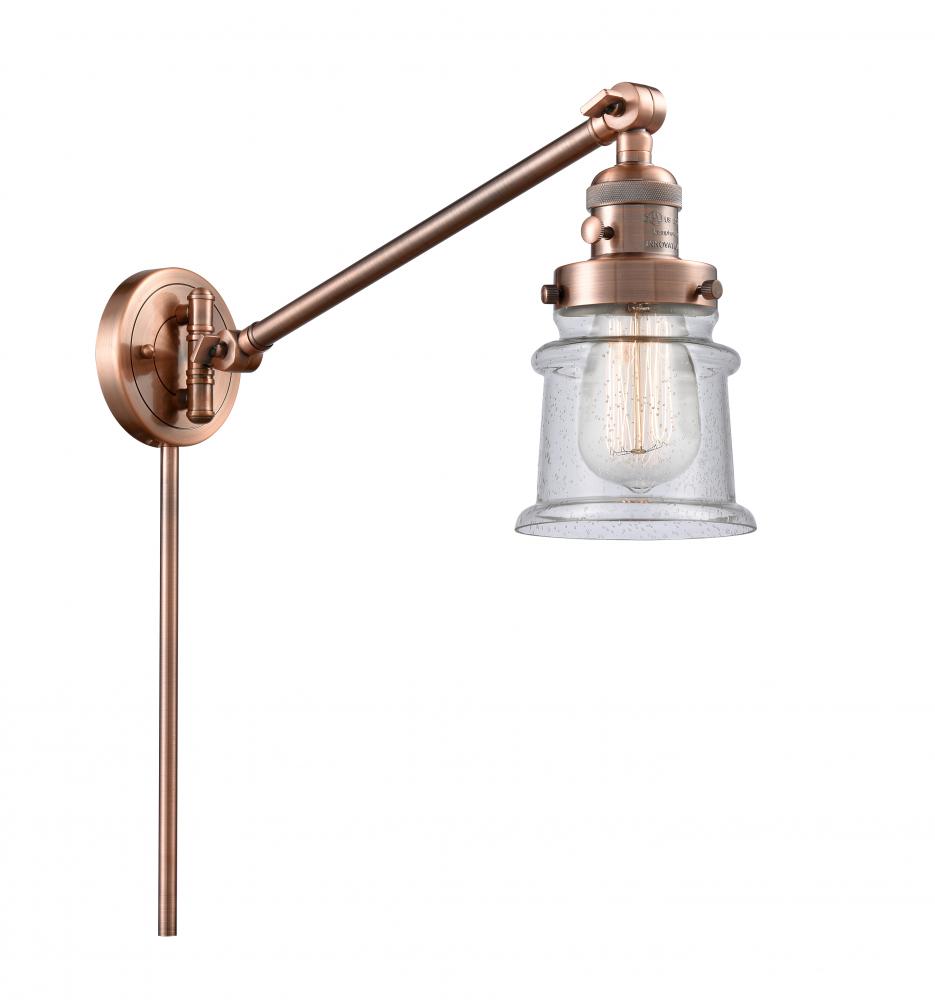 Canton - 1 Light - 8 inch - Antique Copper -Adjustable Swing Arm