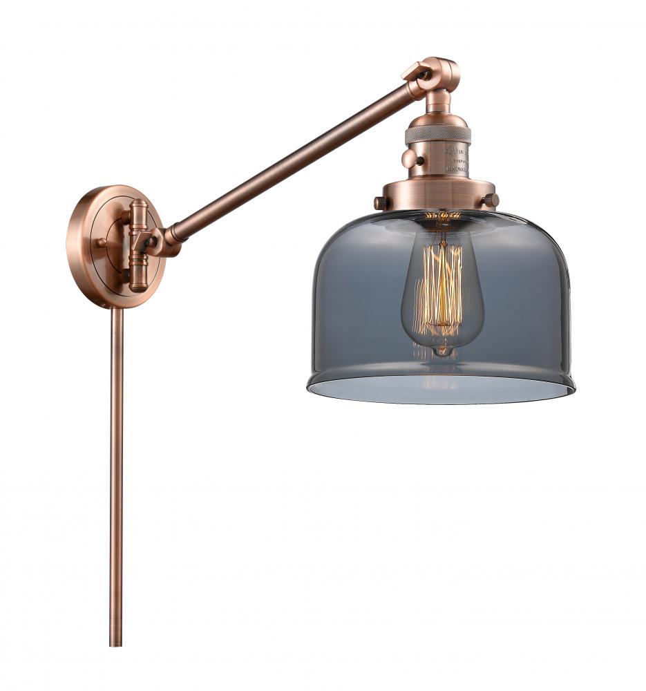 Bell - 1 Light - 8 inch - Antique Copper -Adjustable Swing Arm