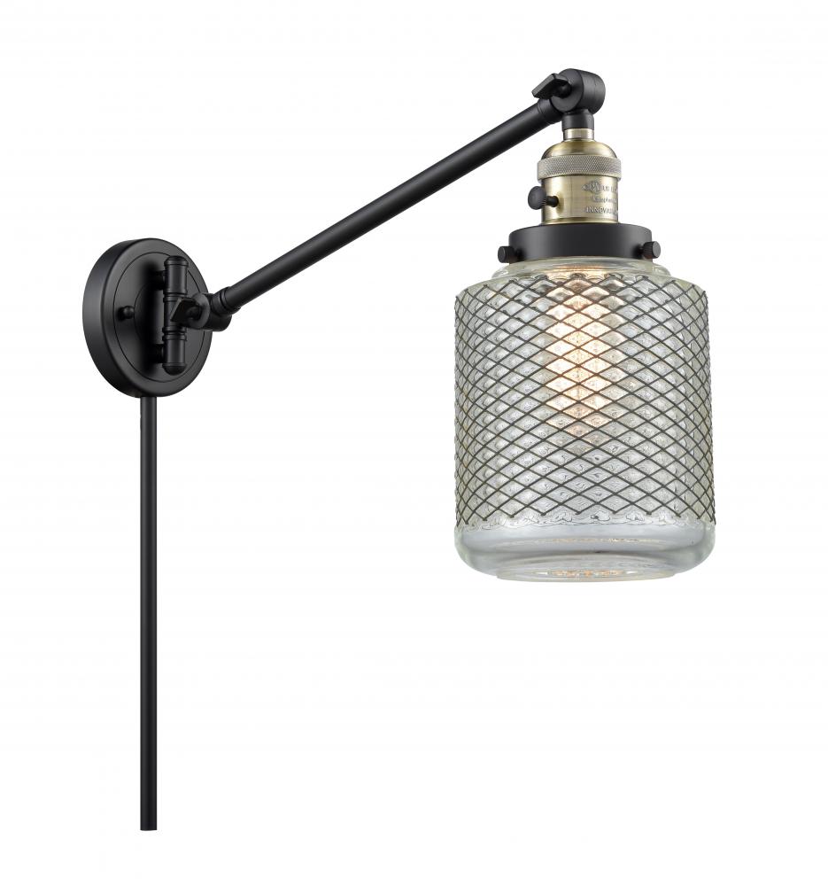 Stanton - 1 Light - 6 inch - Black Antique Brass -Adjustable Swing Arm