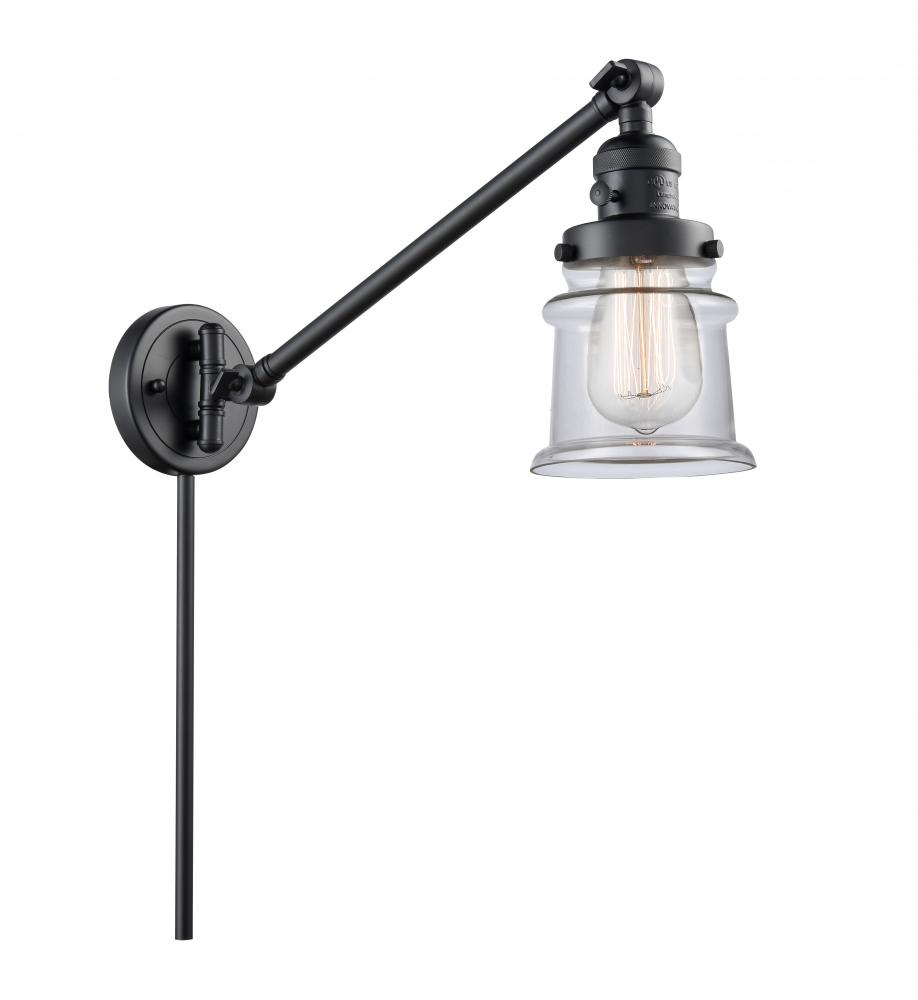 Canton - 1 Light - 8 inch - Matte Black -Adjustable Swing Arm