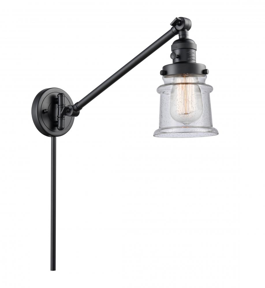 Canton - 1 Light - 8 inch - Matte Black -Adjustable Swing Arm