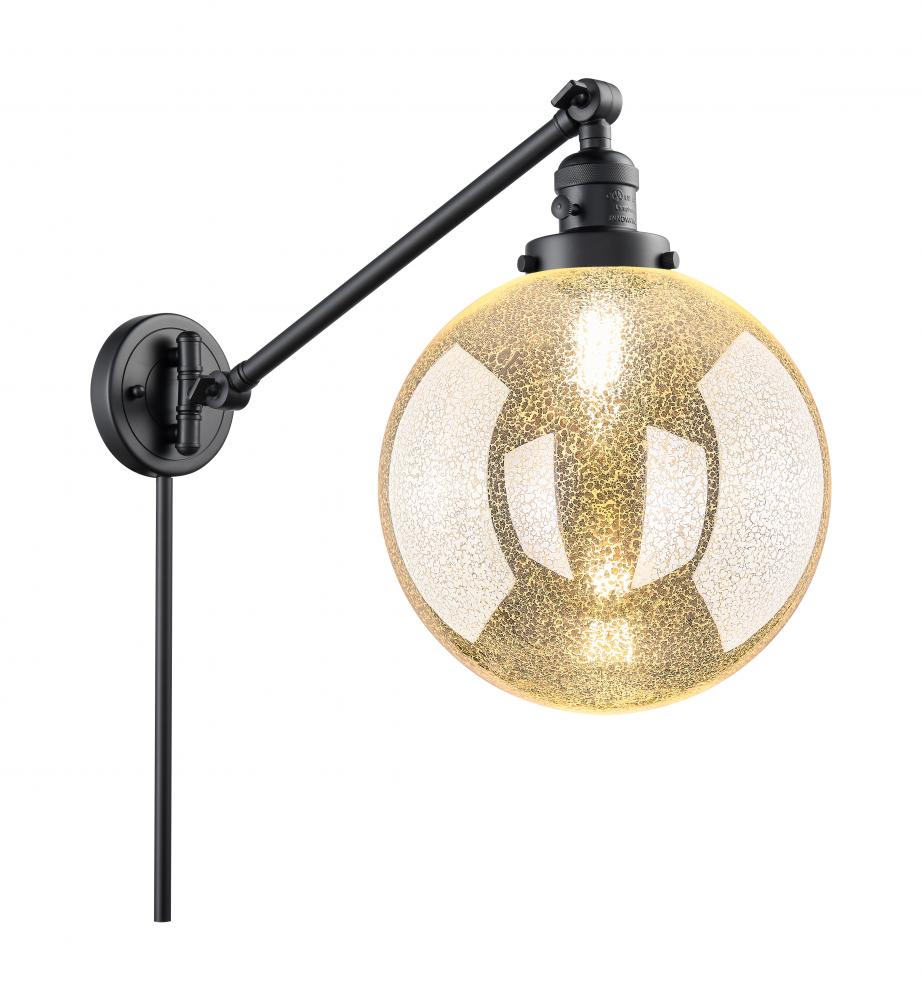 Beacon - 1 Light - 10 inch - Matte Black -Adjustable Swing Arm