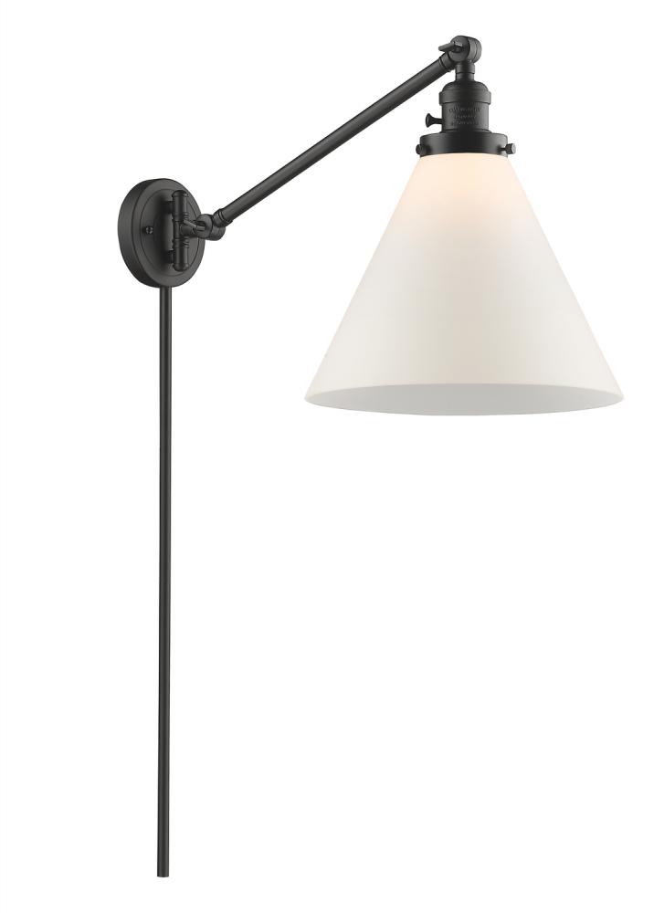Cone - 1 Light - 12 inch - Oil Rubbed Bronze -Adjustable Swing Arm