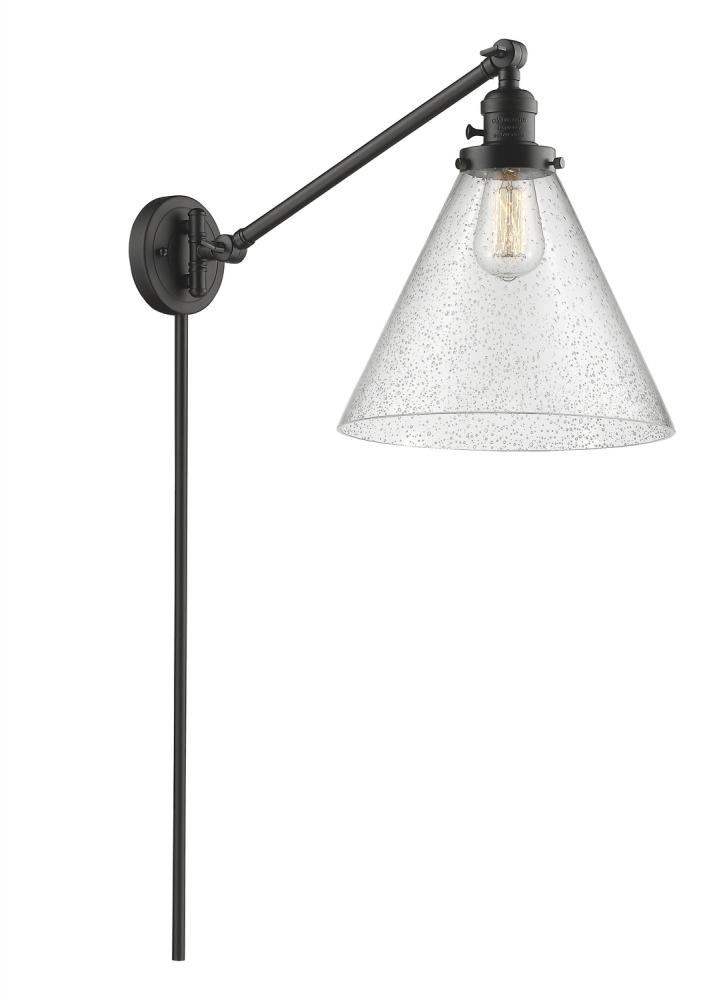 Cone - 1 Light - 12 inch - Oil Rubbed Bronze -Adjustable Swing Arm