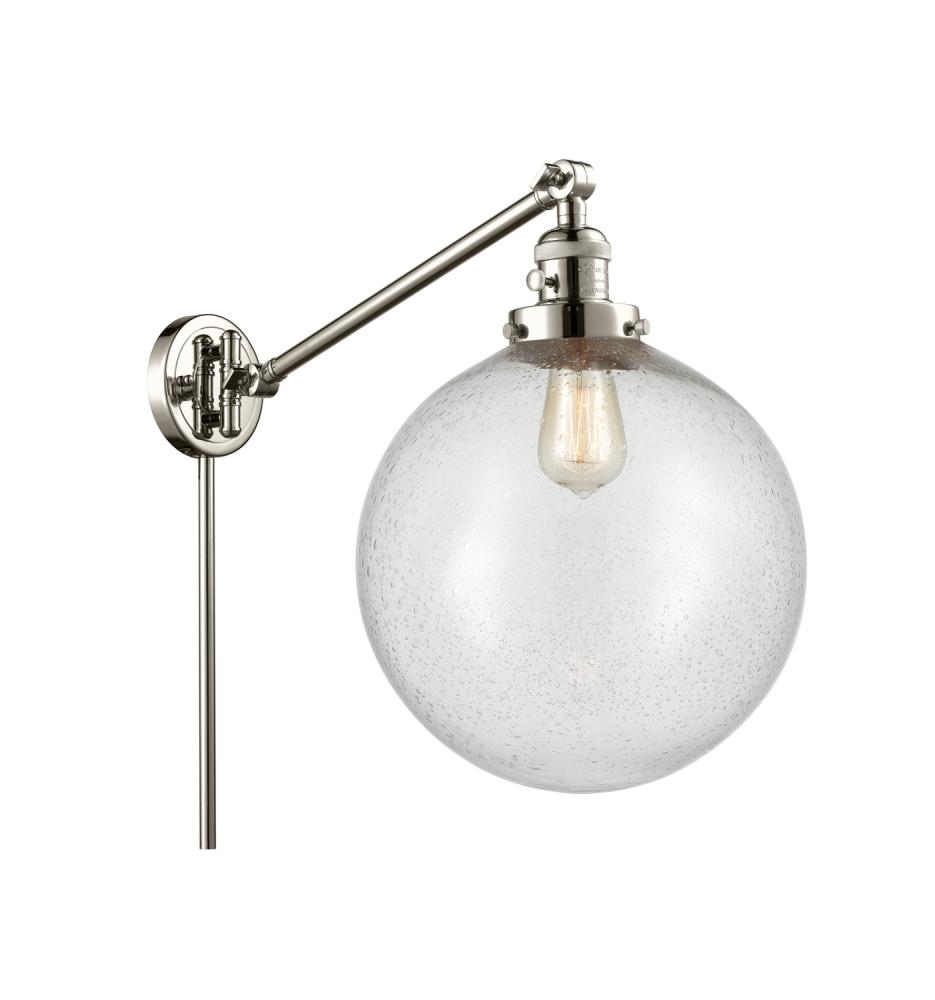 Beacon - 1 Light - 12 inch - Polished Nickel -Adjustable Swing Arm