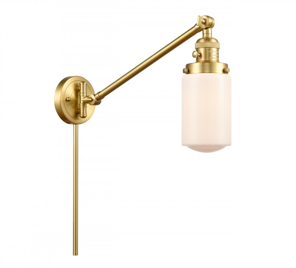 Dover - 1 Light - 5 inch - Satin Gold -Adjustable Swing Arm