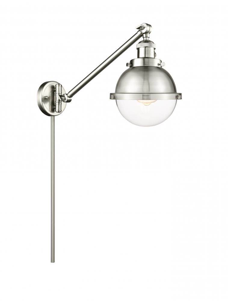 Hampden - 1 Light - 7 inch - Brushed Satin Nickel -Adjustable Swing Arm
