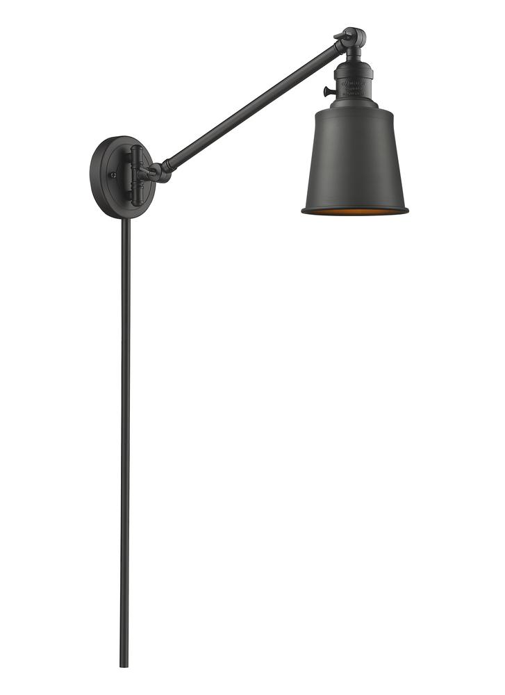 Addison - 1 Light - 8 inch - Black Antique Brass -Adjustable Swing Arm