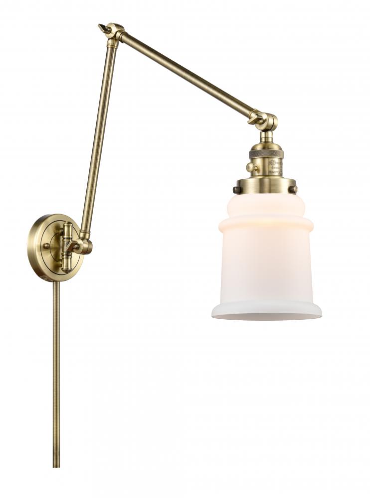 Canton - 1 Light - 6 inch - Antique Brass -Adjustable Swing Arm