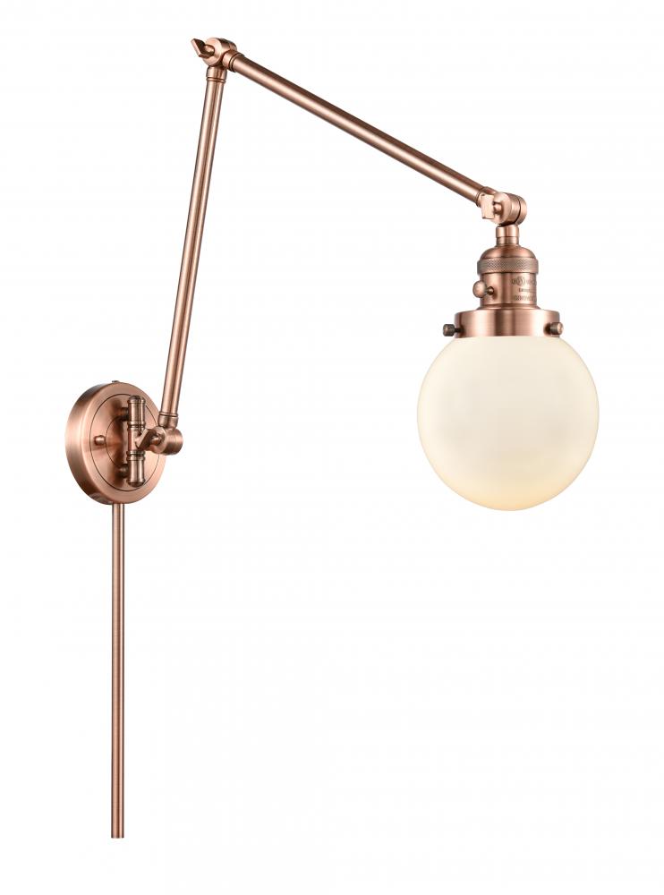 Beacon - 1 Light - 6 inch - Antique Copper -Adjustable Swing Arm