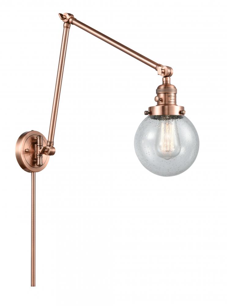 Beacon - 1 Light - 6 inch - Antique Copper -Adjustable Swing Arm
