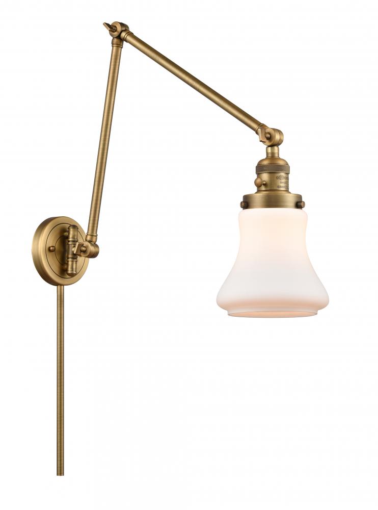 Bellmont - 1 Light - 8 inch - Brushed Brass -Adjustable Swing Arm