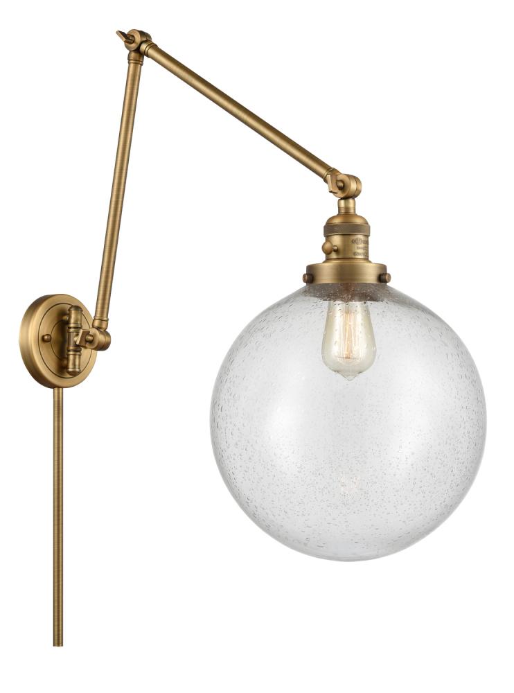 Beacon - 1 Light - 12 inch - Brushed Brass -Adjustable Swing Arm
