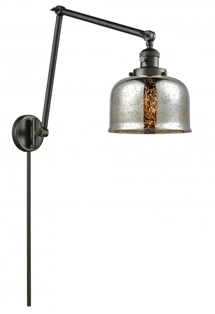 Bell - 1 Light - 8 inch - Oil Rubbed Bronze -Adjustable Swing Arm